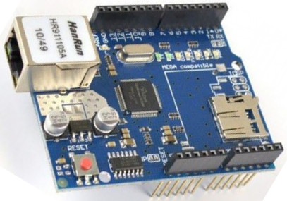 Arduino шилд для подключения к интернет к сети Ethernet shield for Arduino W5100 SHD020