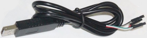 Адаптер кабель гибкий USB-UART в USB гнездо на PL2303HX