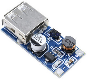 повышающий импульсный преобразователь в розетку USB-A SOT89 от 0,9 В до 5 В  до 600 мА