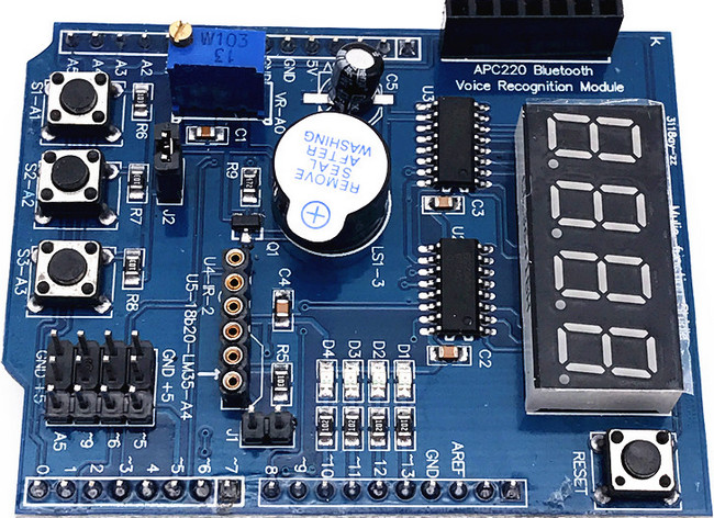 Цифровой шилд Arduino 7seg sensors servo io